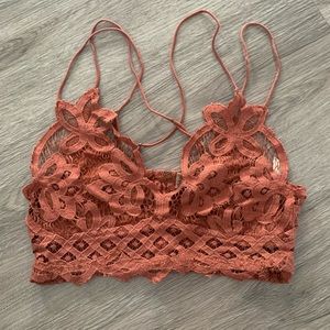 Free People Adelaide bralette in brown
